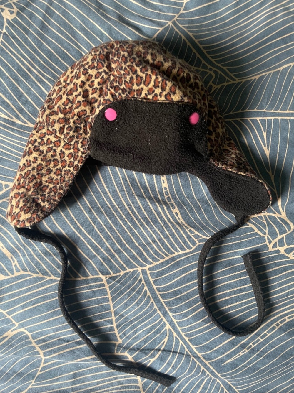 Leopard Print Fleece Hat